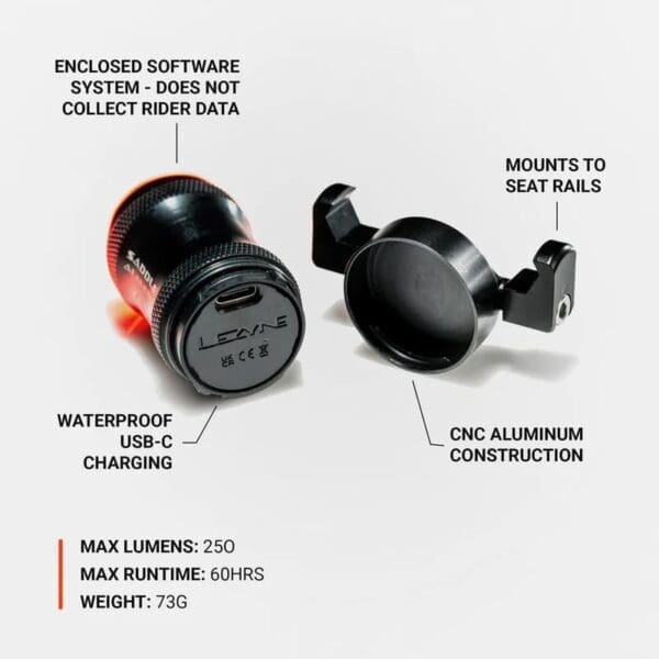 Lampara Trasera Lezyne SADDLE Ai Alert 250 Lumens-thumbmail-3