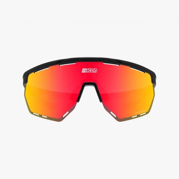 Lentes Scicon Aerowing Negro Rojo con protección UVA/UVB Fotocromático