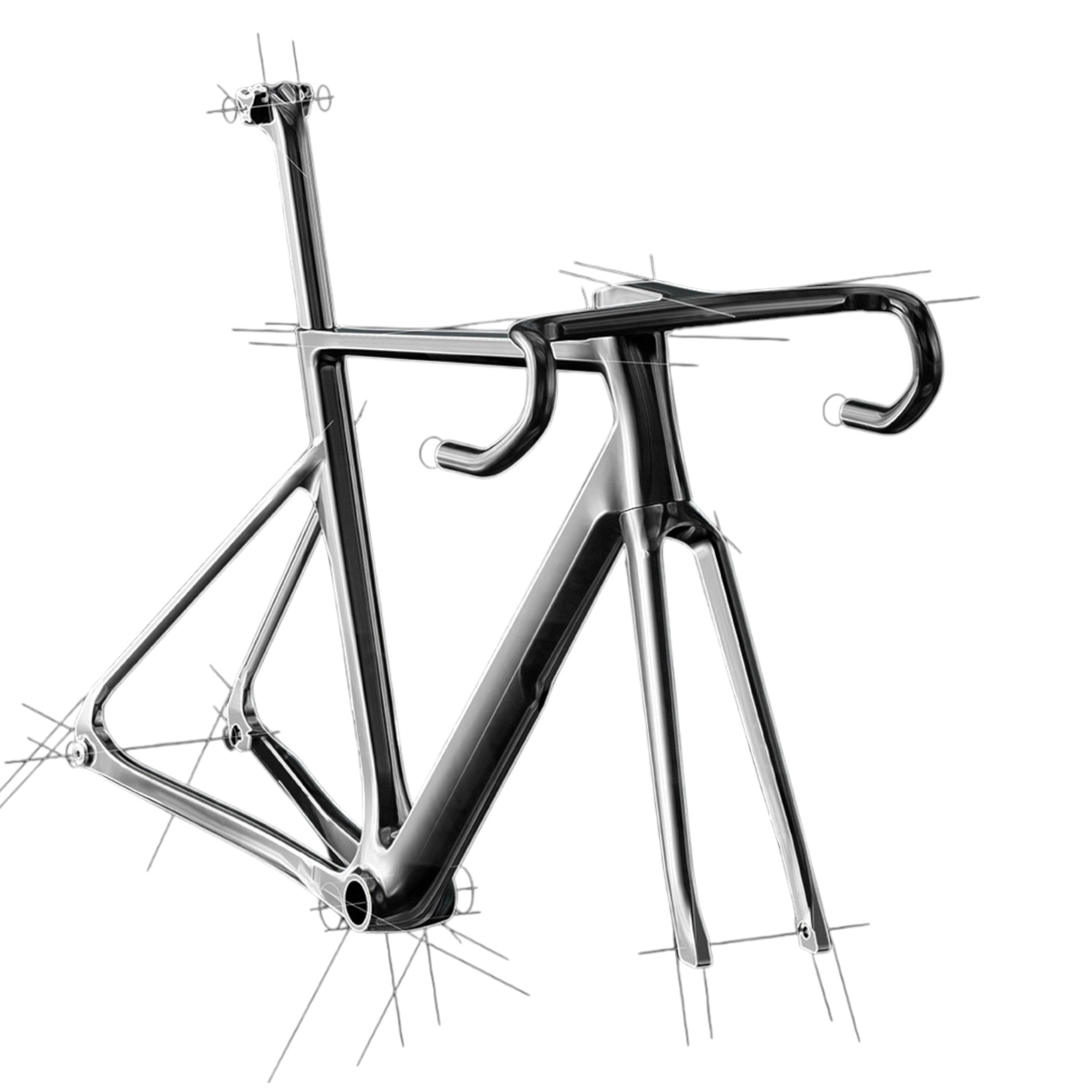 Cuadro Basso Sempre Veloce Pure Black 56 |Cuadro Original Italiano-thumbmail-3