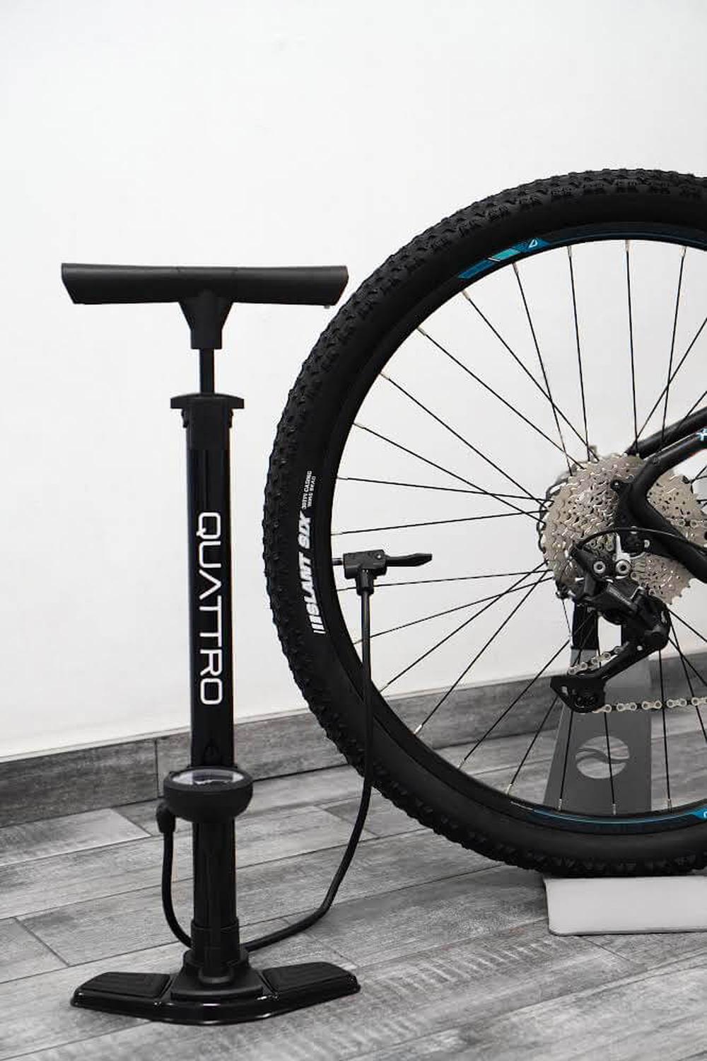 Bomba De Aire Para Bicicleta Quattro Sport Classic 160 Psi-thumbmail-5